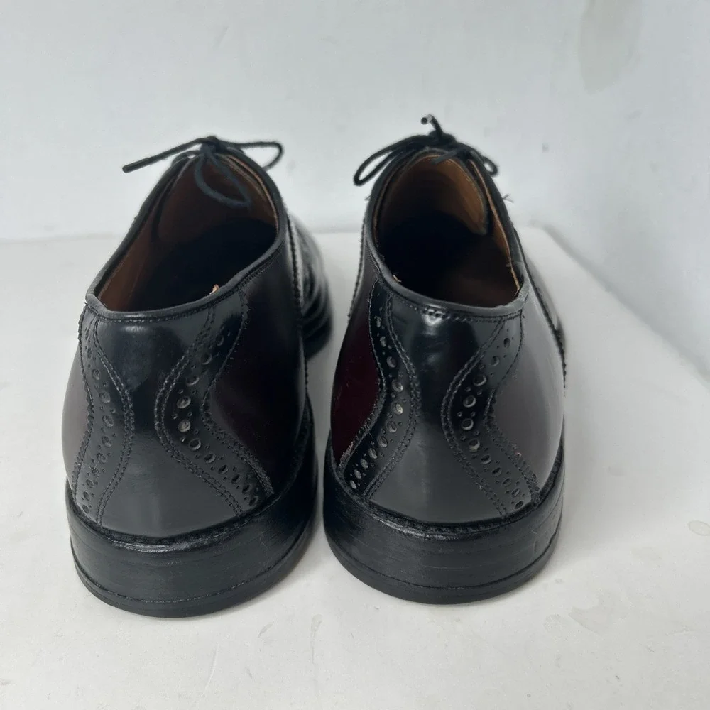 Allen Edmonds Shelton Burgundy‎ / Black  Oxford Dress Shoes US 11 C